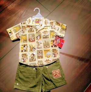 SOLD! NWT- Disney, Mickey For Kids: Shirt & Shorts